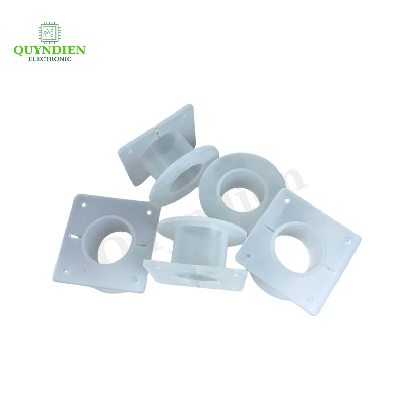Lõi Nhựa Vuông Tròn 40 Quấn Cuộn Cảm Phân Tần Loa - Màu Trắng Trong