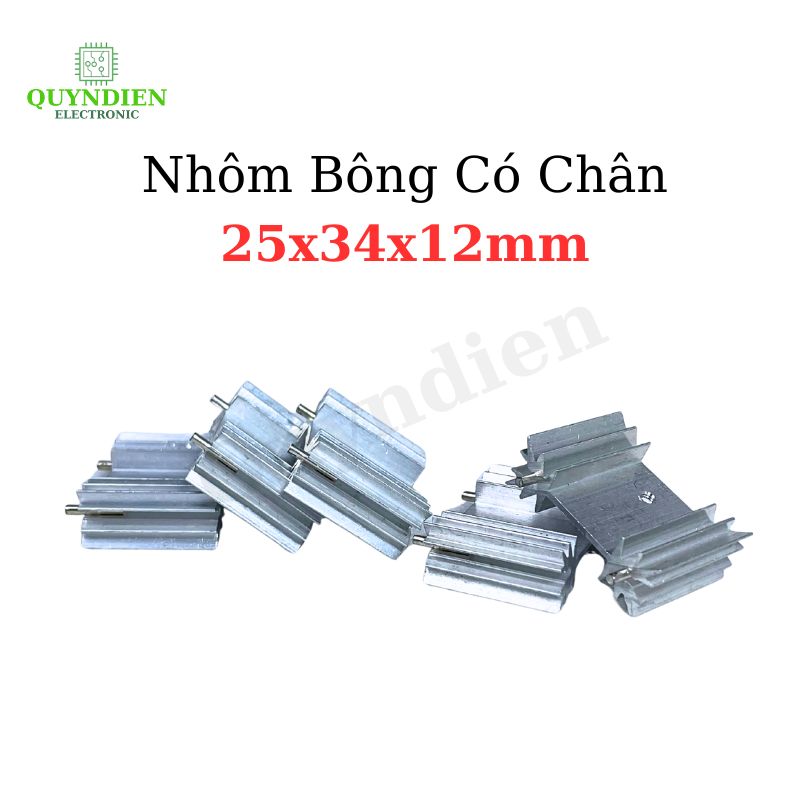 Nhôm Tản Nhiệt - Nhôm Bông TO-247 Kích Thước 34x25x12mm