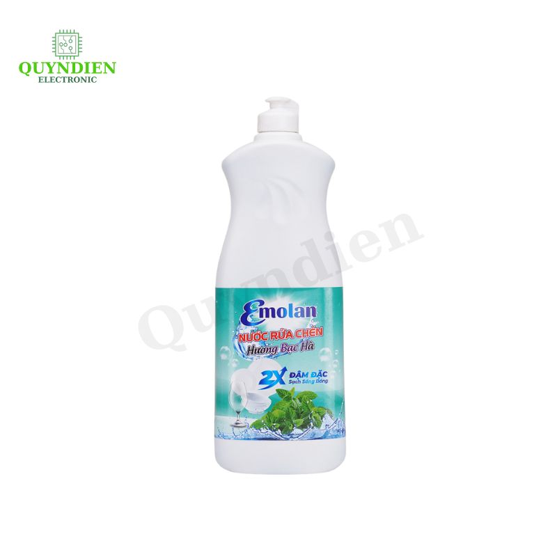 Nước rửa chén Emolan hương BẠC HÀ - 800ml