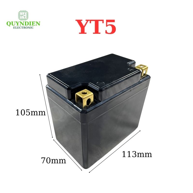 Vỏ Bình Đề Xe Máy YT4 Cọc Vuông Nắp Đục