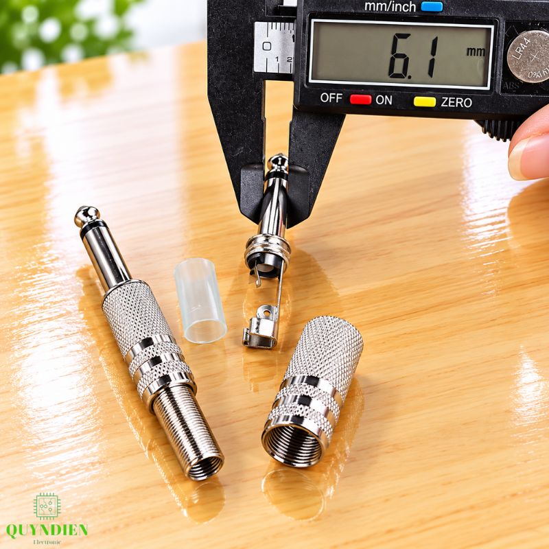 Jack 6.3mm Đực Mono Xi Thường