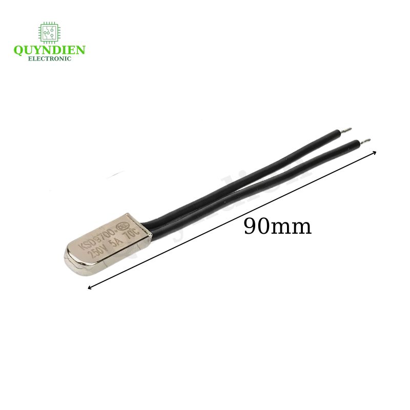 Cầu Chì Nhiệt KSD9700 70 Độ 250VAC 5A – 90mm