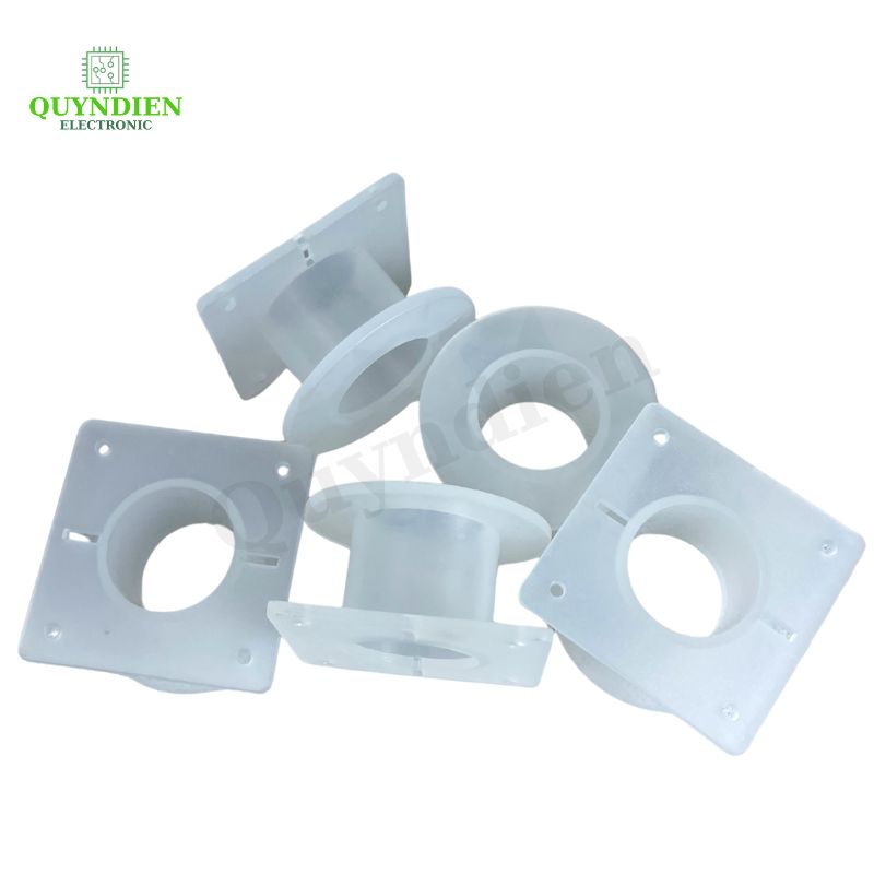 Lõi Nhựa Vuông Tròn 55 Quấn Cuộn Cảm Phân Tần Loa - Màu Trắng Trong