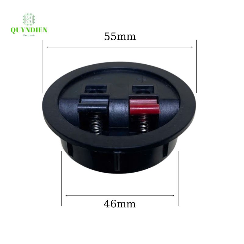 Trạm loa cầu đấu dây loa tròn 2 chân cho âm thanh thùng loa