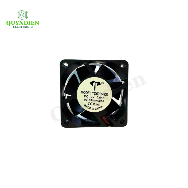Quạt Tản Nhiệt 6x6x2,5 cm 12V-0.64A Quạt không chổi than