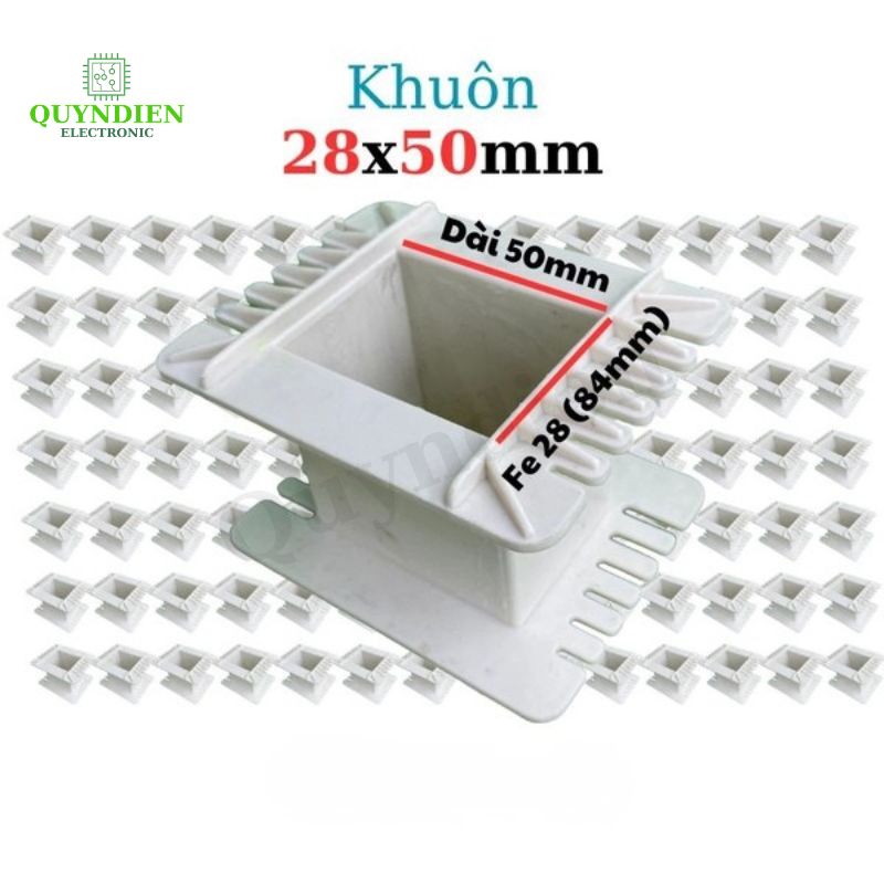 Khuôn Nhựa Quấn Biến Áp Fe Silic 28x50mm