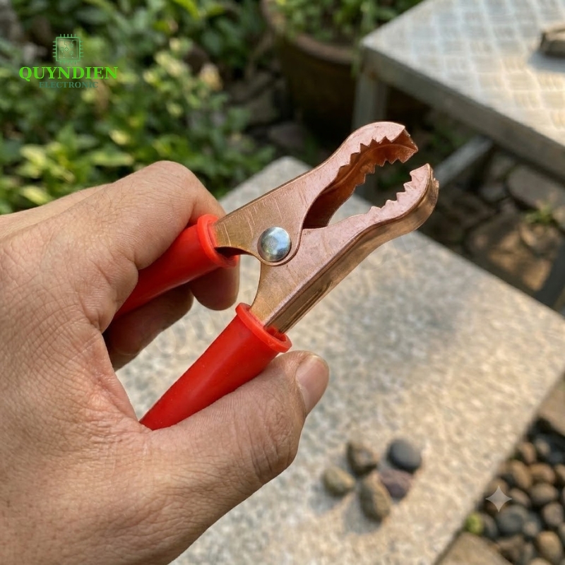 Kẹp Bình Ắc Quy 50A Mạ Đồng Đỏ Đen