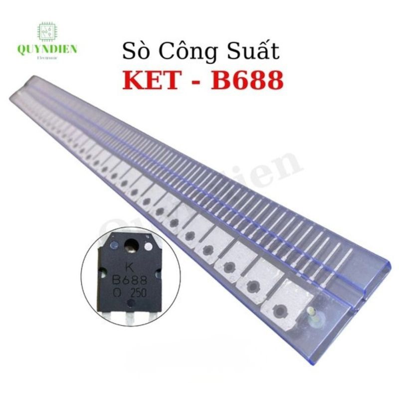 Transistor B688 KEC Lưng Đồng Mạ Niken Loại Mới