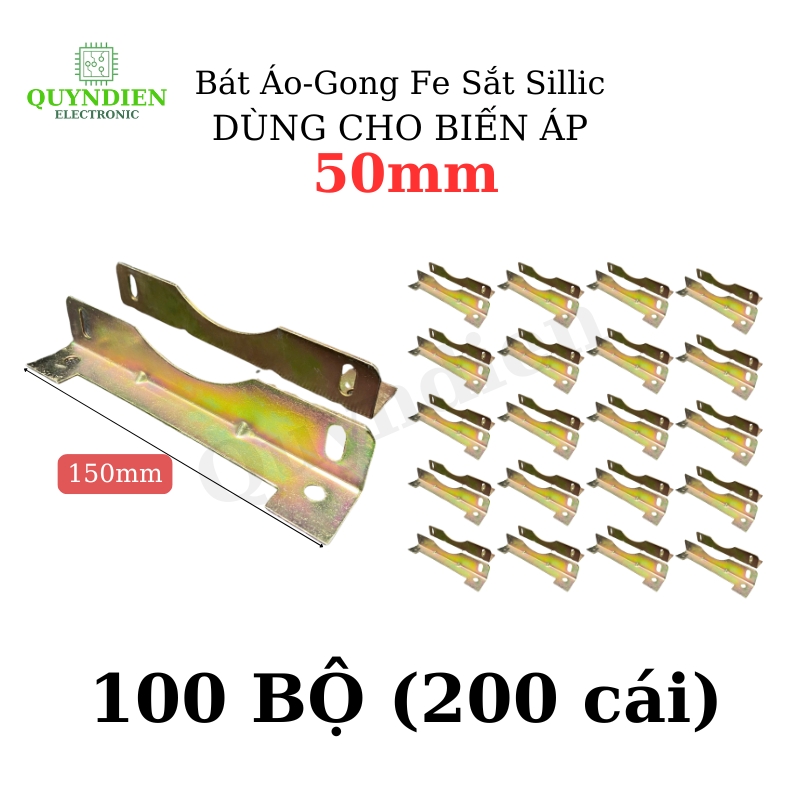 Bát Áo Gong Fe sắt sillic cho Fe 50mm lỗ dùng trong máy Biến Áp