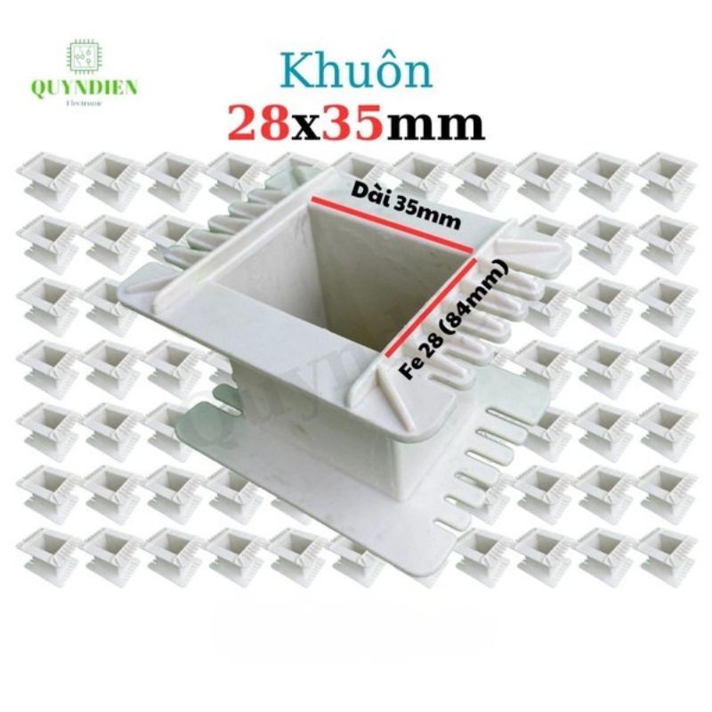 Khuôn Nhựa Quấn Biến Áp Fe Silic 28x35mm