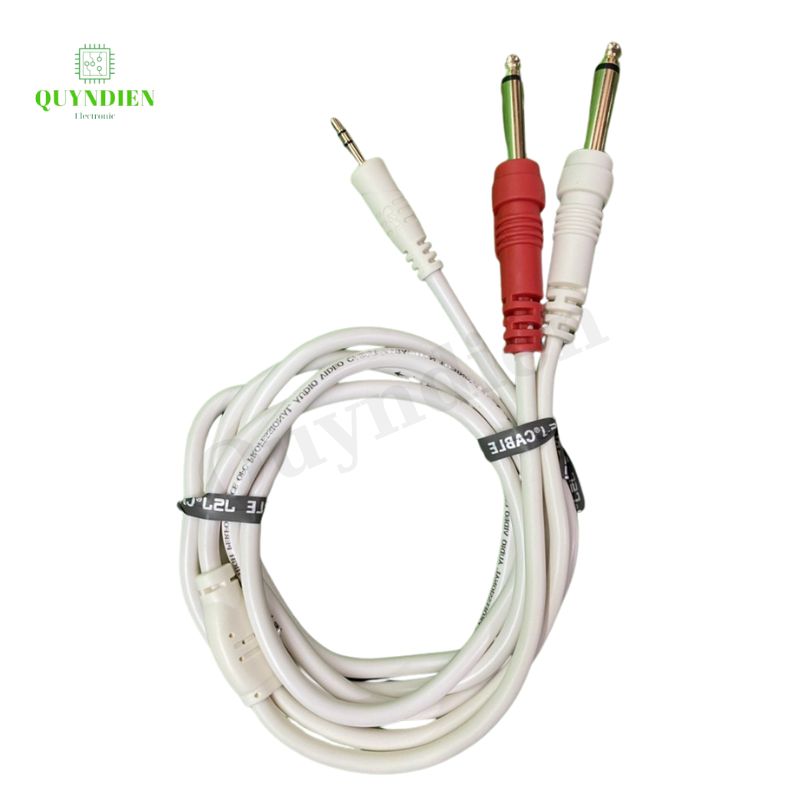 DÂY CHUYỂN JACK 3,5 LY SANG 2 JACK 6 LY TỐT - linh kiện điện tử QUỲNH DIỄN