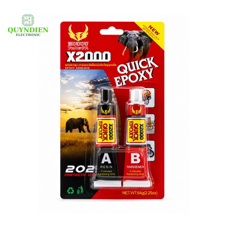 Keo AB Thái Lan X2000 Quick Epoxy - Thùng 24 Vĩ