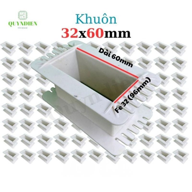 Khuôn Nhựa Quấn Biến Áp Fe Silic 32x60mm