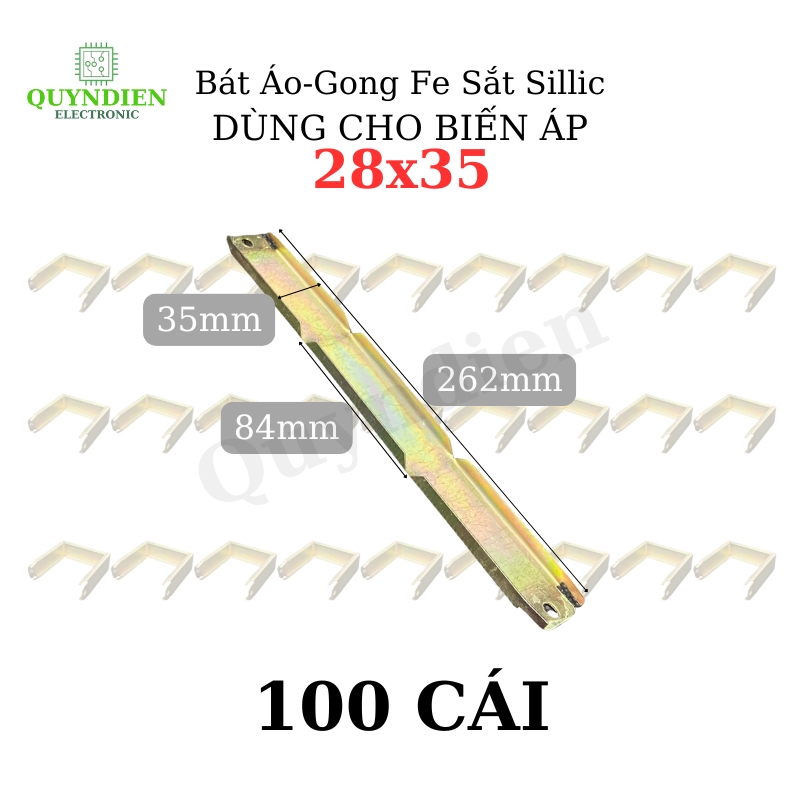 Bát Áo Gong Fe sắt sillic 28mm dài khuôn 35mm dùng cho Biến Áp