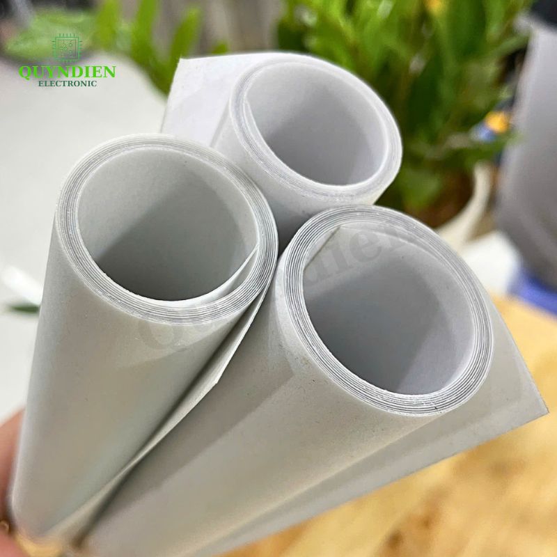 Giấy Phim Cách Điện Trắng 2 Mặt Xù Dày 0.2mm
