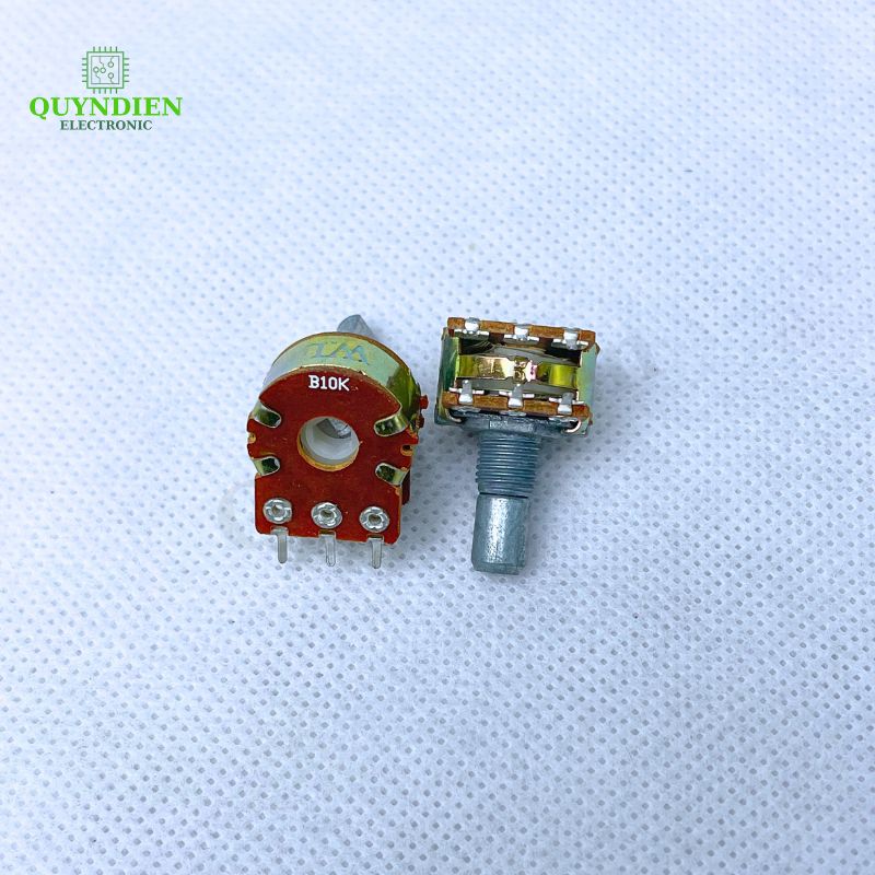 Volum biến trở Triết áp đôi 6 chân WL B10K - Trục D