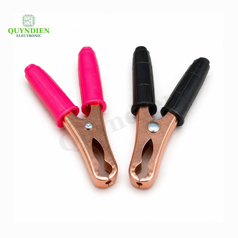 Kẹp Bình Ắc Quy 75A Mạ Đồng Đỏ Đen