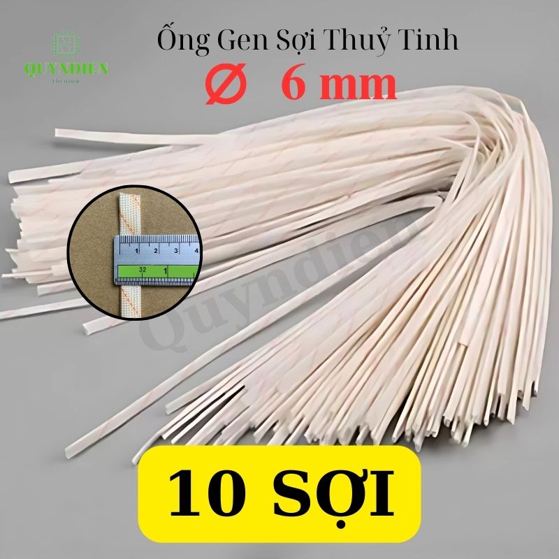 Ống gen cách điện sợi thủy tinh size 6mm