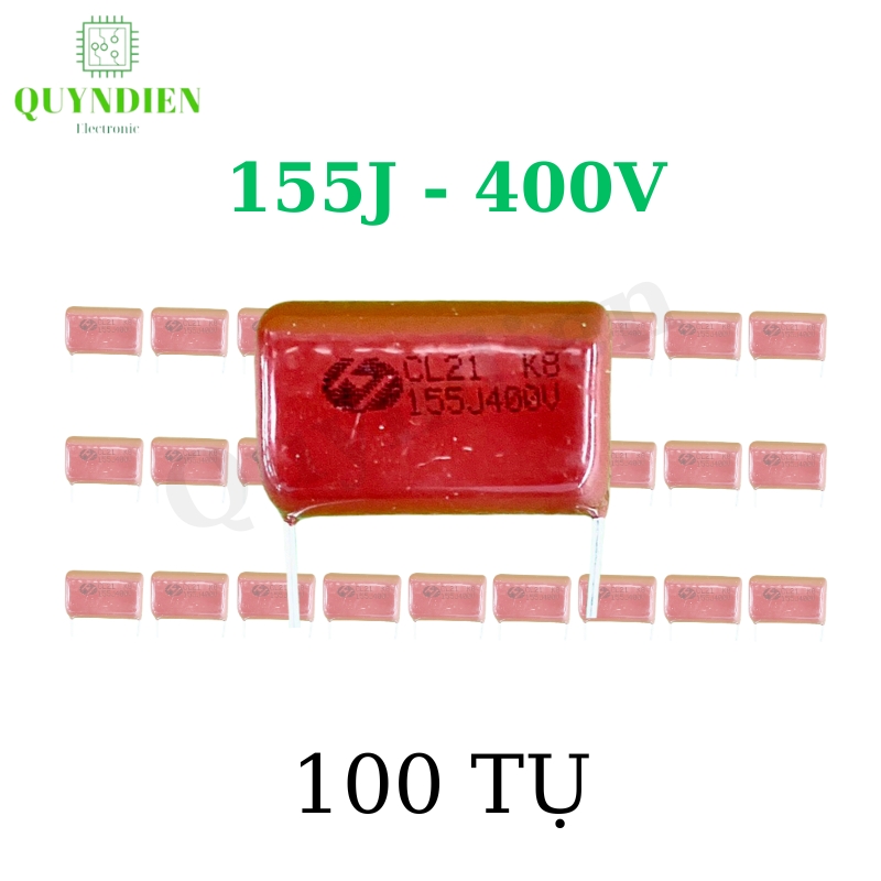 Tụ kẹo nâu đỏ 155J 400V - CL21