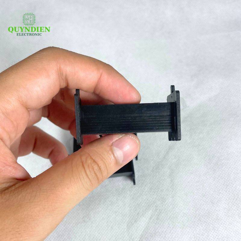 Lõi Nhựa Vuông Dài 60mm Quấn Cuộn Cảm Phân Tần Loa - Màu Đen