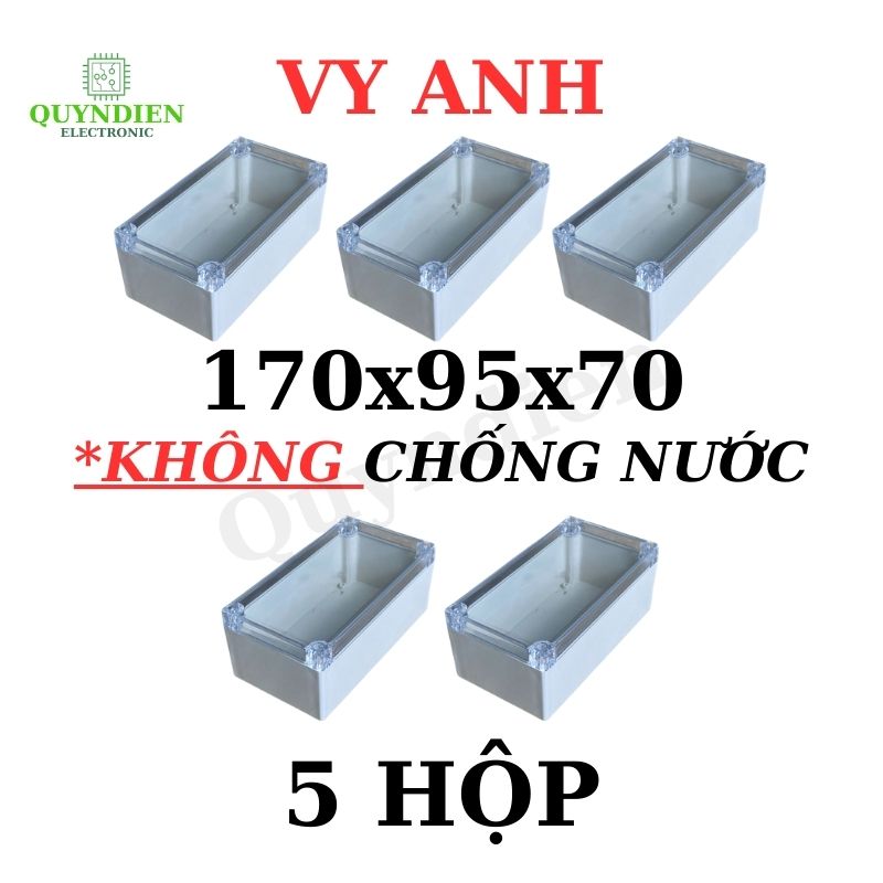 Hộp Nhựa Vy Anh 170x95x70mm Màu Trắng
