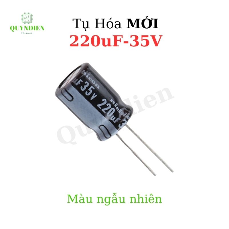 Tụ Hóa 220uf - 35V Màu ngẫu nhiên