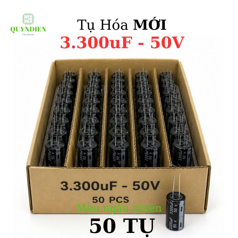 Tụ Hóa 3300uf/50v Màu ngẫu nhiên
