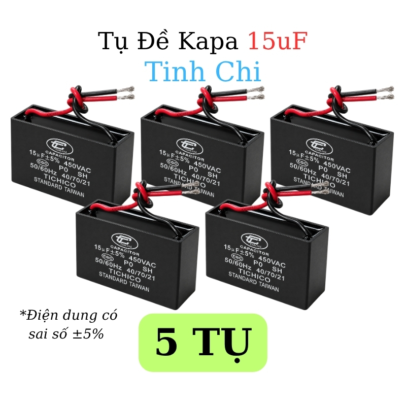 Tụ Đề Kapa Vuông Tinh Chi 15uF 450VAC