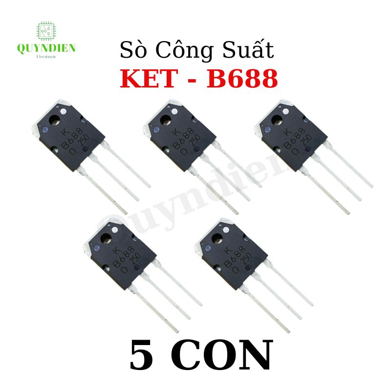 B688 transistor  hãng KEC - lưng đồng mạ NIKEN chất lượng - hàng mới