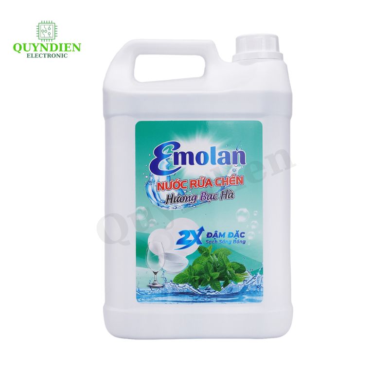 Nước rửa chén Emolan hương BẠC HÀ - 5L