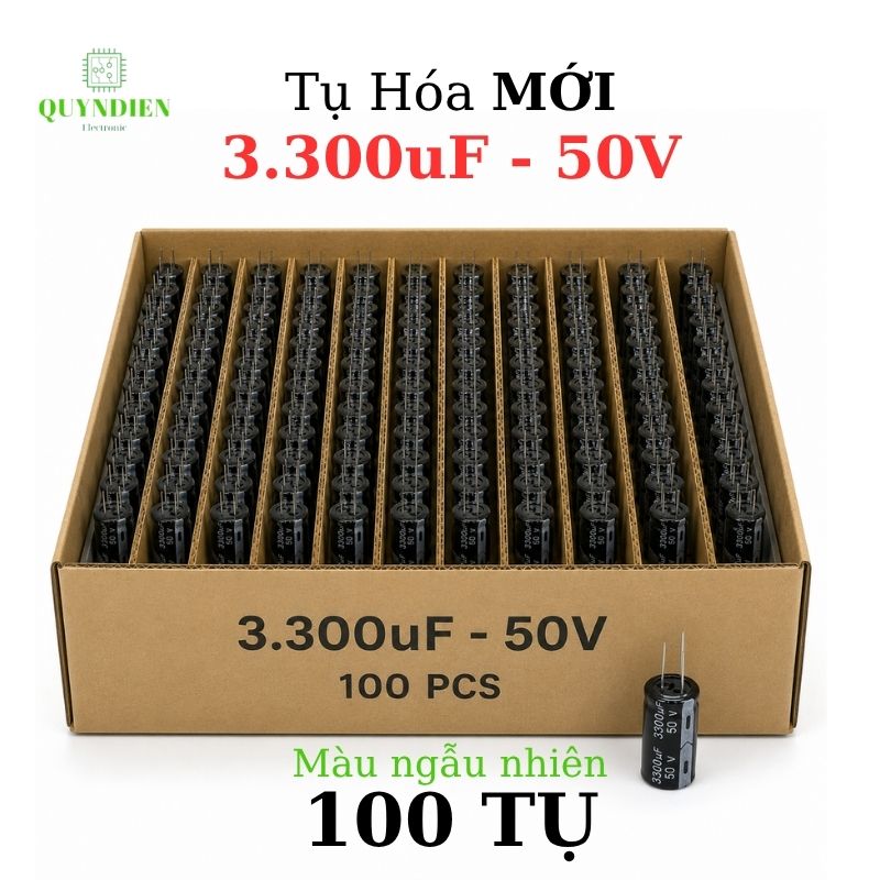 Tụ Hóa 3300uf/50v Màu ngẫu nhiên
