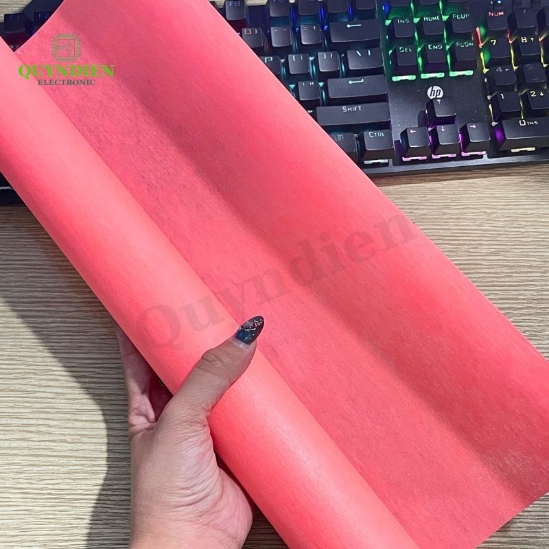 Giấy Phim Cách Điện Hồng Dày 0.2mm