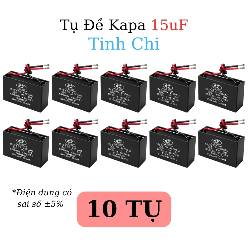 Tụ Đề Kapa Vuông Tinh Chi 15uF 450VAC