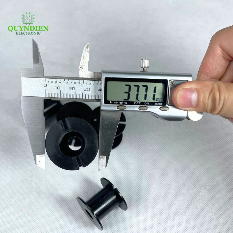 Lõi Nhựa Audio 2 Đầu Tròn Quấn Cuộn Cảm Phân Tần Loa - Màu Đen