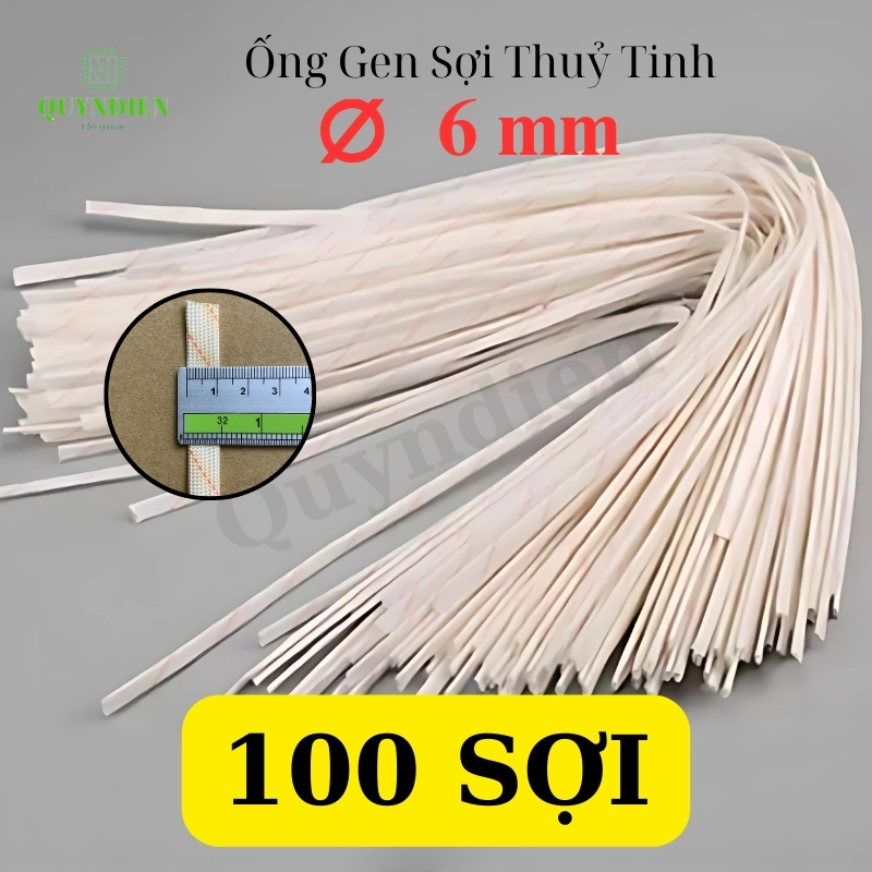 Ống gen cách điện sợi thủy tinh size 6mm