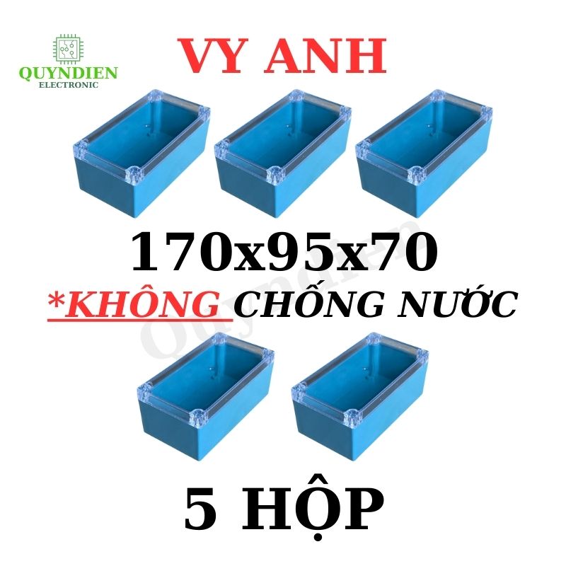 Hộp Nhựa Vy Anh 170x95x70mm Màu Xanh
