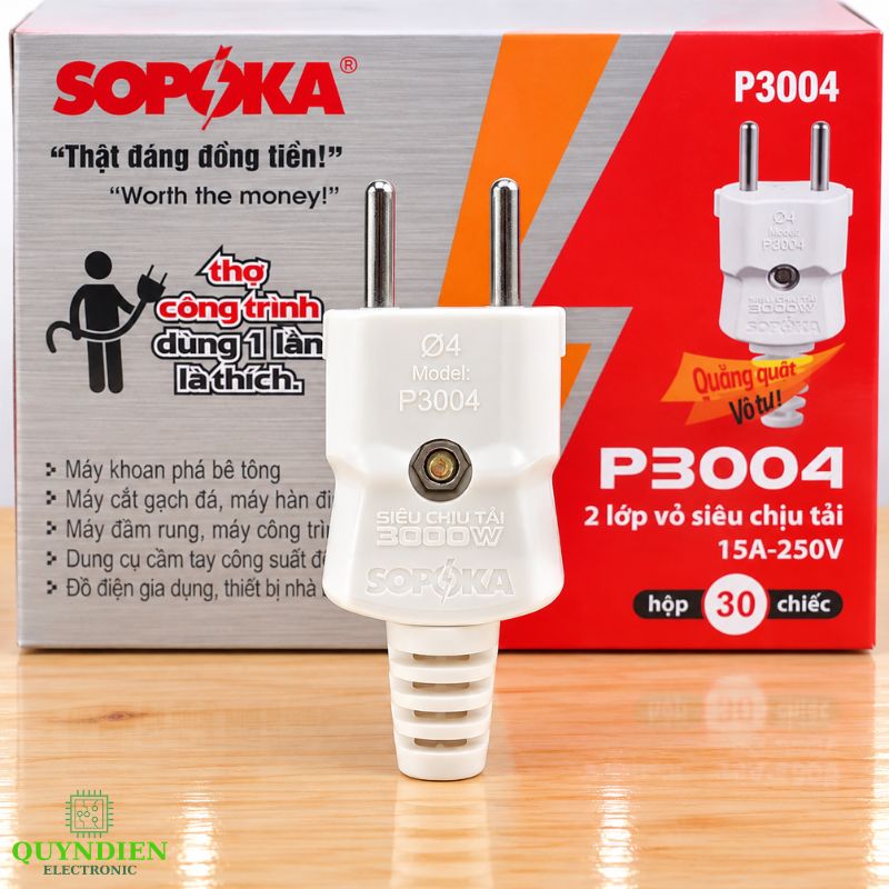 Phích Cắm Điện Siêu Chịu Tải P3000W-TH