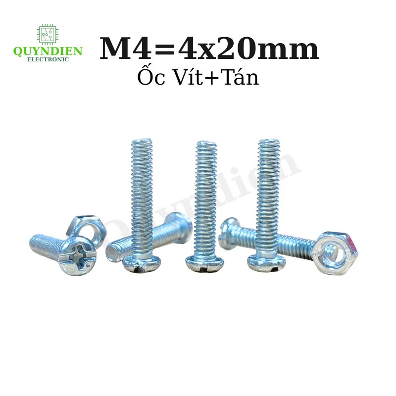 Ốc Vít M4x20mm Có Kèm Tán