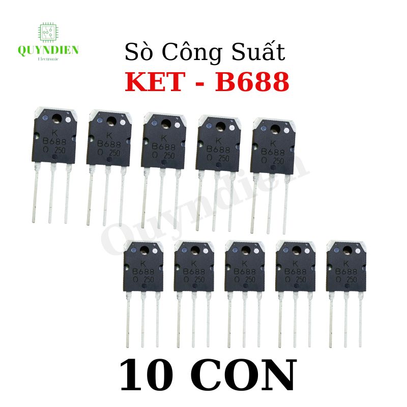 B688 transistor  hãng KEC - lưng đồng mạ NIKEN chất lượng - hàng mới