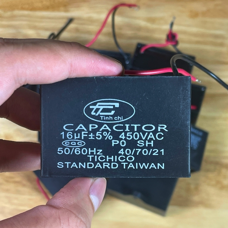 Tụ Đề Kapa Vuông Tinh Chi 16uF 450VAC