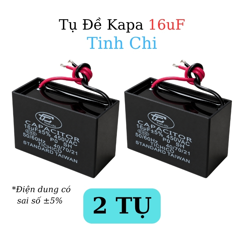Tụ Đề Kapa Vuông Tinh Chi 16uF 450VAC