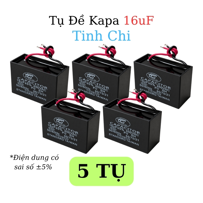 Tụ Đề Kapa Vuông Tinh Chi 16uF 450VAC
