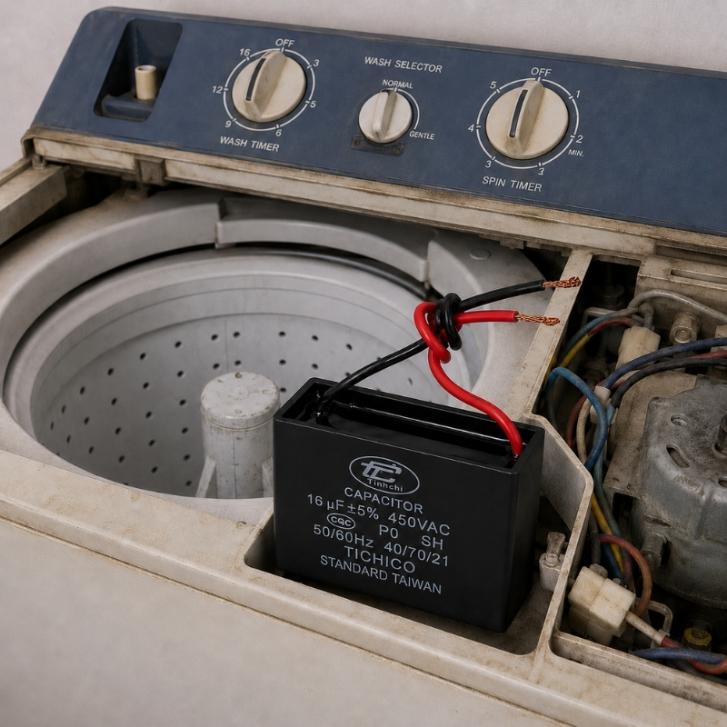 Tụ Đề Kapa Vuông Tinh Chi 16uF 450VAC