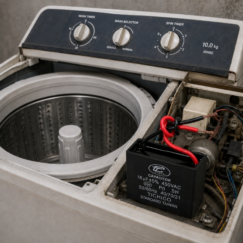 Tụ Đề Kapa Vuông Tinh Chi 16uF 450VAC