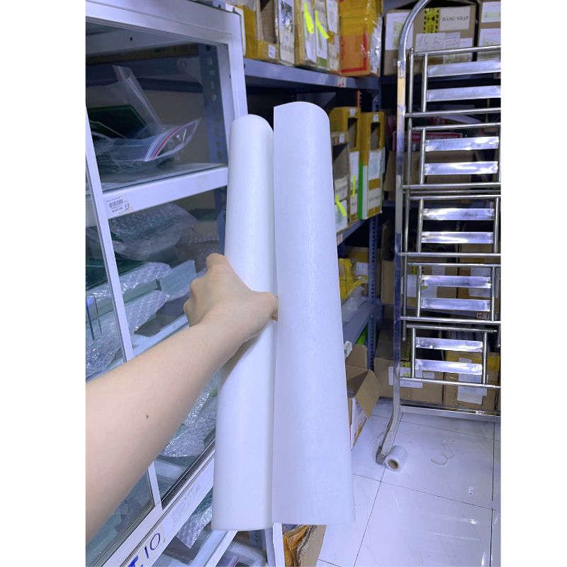 Giấy Phim Cách Điện Trắng 2 Mặt Xù Dày 0.25mm