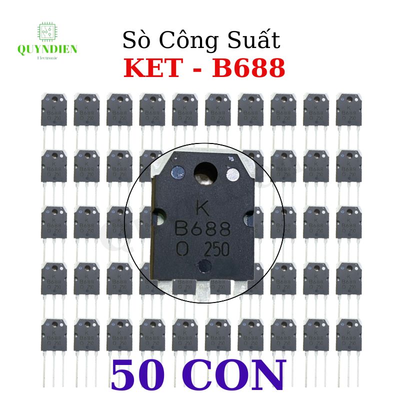 B688 transistor  hãng KEC - lưng đồng mạ NIKEN chất lượng - hàng mới
