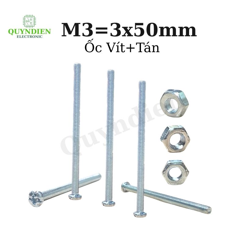Ốc Vít Tán M3x50mm (Túi 250g) Khoảng 90 Con