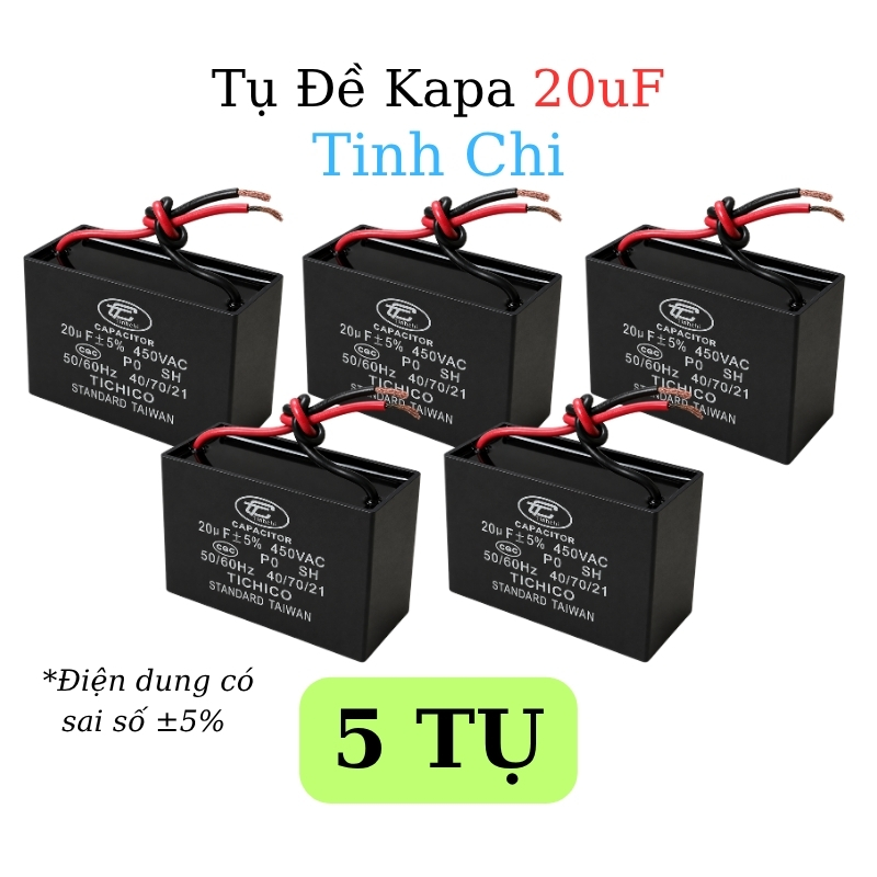 Tụ Đề Kapa Vuông Tinh Chi 20uF 450VAC