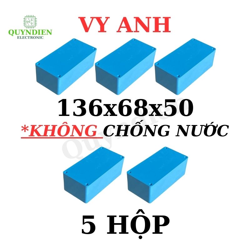 Hộp Nhựa Vy Anh 136x68x50mm Màu Xanh