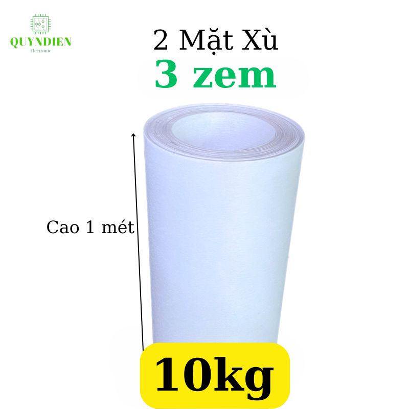 Giấy Phim Cách Điện Trắng 2 Mặt Xù Dày 0.25mm